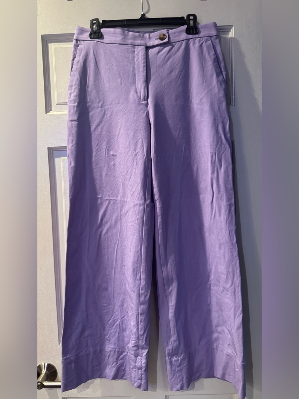 Ann Taylor Cotton Blend Wide Leg Pants Sz 8